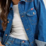 Women Rodeo Cowboy Coors Western Blue Jacket