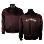 1982 Blade Runner Crew Bomber Satin Maroon Jacket