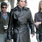 Adam Lambert Double Breasted Black Trench Coat