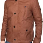 Arrow S02 Stephen Amell Cotton Brown Jacket