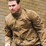 Arrow Season 02 Oliver Queen Cotton Brown Jacket