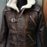 BJ Blazkowicz Wolfenstein New Order Shearling Brown Jacket
