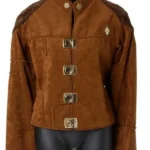 Battlestar Galactica Viper Pilot Suede Leather Jacket