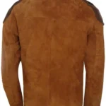 Battlestar Galactica Viper Pilot Suede Leather Jacket Back