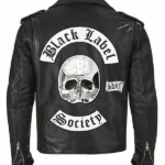 Black Label Society Leather Jacket Back