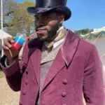 Bridgerton Martins Imhangbe Purple Coat