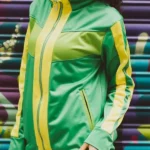 Chie Satonaka Persona 4 Golden Green Leather Jacket side