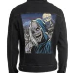 Creepshow Halloween Black Denim Jacket Back