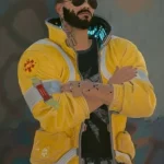 Cyberpunk 2077 David Martinez Leather Jacket front
