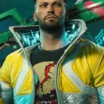Cyberpunk 2077 David Martinez Yellow Leather Jacket