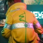 Cyberpunk 2077 Yellow Leather Jacket back