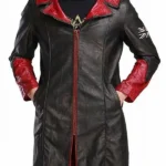 DMC Dante Black Leather Coat