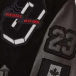 For All The Dogs OVO Varsity Jacket front