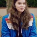 Hailee Steinfeld Ski Blue Jacket front