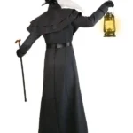 Halloween Plague Doctor Coat Back