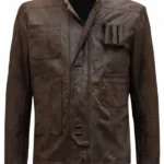Harrison Ford Star Wars TFA Brown Leather Jacket