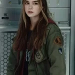 Jurassic World 3 Maisie Lockwood Green Cotton Field Jacket