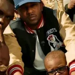 Kendrick Lamar Patriots Full-Snap Navy Varsity Wool Jacket