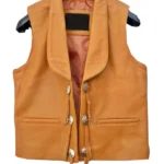 Lorne Greene Bonanza Brown Leather Vest