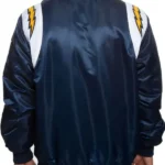 Los Angeles Chargers Bomber Satin Jacket Back