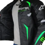 Men’s Alpinestars Hellhound Monster Energy Motorcycle Black Jacket