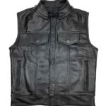 Men’s Outlaw Chicago MC Leather Vest