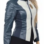 Nora Allen The Flash S05 Blue and White Jacket