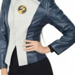 Nora Allen The Flash S05 Blue and White Jacket