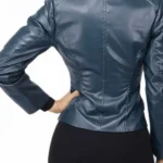 Nora Allen The Flash S05 Blue and White Jacket Back