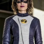 Nora Allen The Flash S05 Blue and White Leather Jacket
