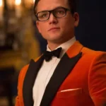 Taron Egerton Kingsman Eggsy Orange Tuxedo