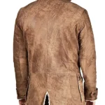 The Dark Knight Rises Bane Shearling Brown Coat Back