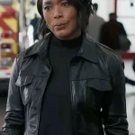 9-1-1 S08 Athena Grant Black Leather Jacket front