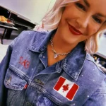 AEW All Out Renee Paquette Blue Denim Jacket