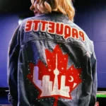 AEW All Out Renee Paquette Blue Denim Jacket back