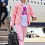 AFC Joe Burrow Pink Cotton jacket front