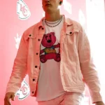 AFC Joe Burrow Pink Cotton jacket walk front