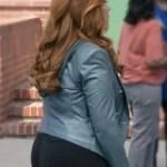 Abbott Elementary S05 Lisa Ann Walter Leather Blazer back