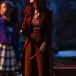Alex Russo Wizards Beyond Waverly Place Maroon Coat front