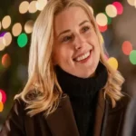Alexandra Breckenridge My Secret Santa Brown Coat