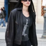 Amelia Gray 2025 Oversized Brown Leather Jacket