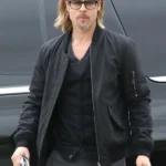 American Actor Brad Pitt Bomber Jacket