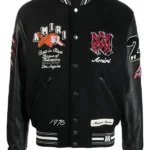 Amiri Logo Patch Varsity black Jacket front