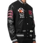 Amiri Logo Patch black Varsity Jacket