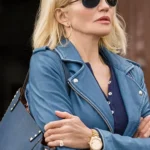 Animal Kingdom Ellen Barkin Blue Leather Jacket