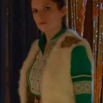 Anna Kendrick Green Noelle Shearling Vest