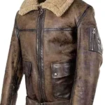 Arnold B3 Brown Leather Aviator Jacket front