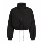 Ashley Graham Black Windbreaker Jacket