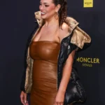 Ashley Graham Puffer Black Vest