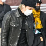 BTS Airport Fashion Suga Black Trucker Jacket